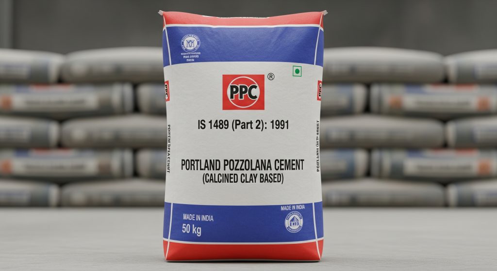 Portland Pozzolana Cement (Calcined Clay Based) – IS 1489 (Part 2):1991