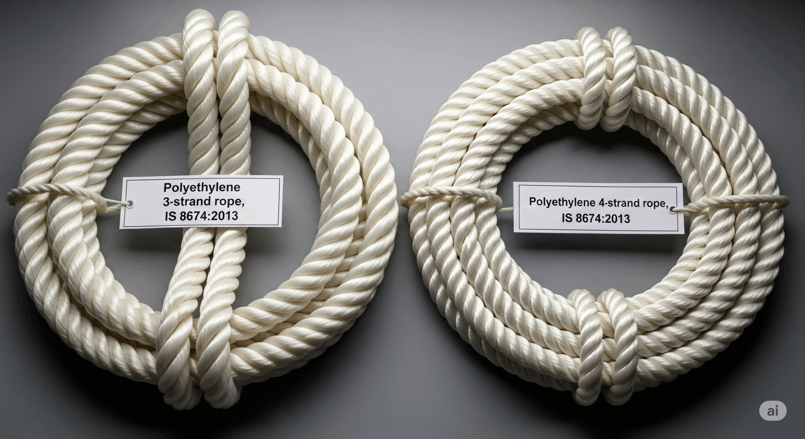 Fibre Ropes – Polyethylene – 3- and 4-Strand Ropes (IS 8674:2013)