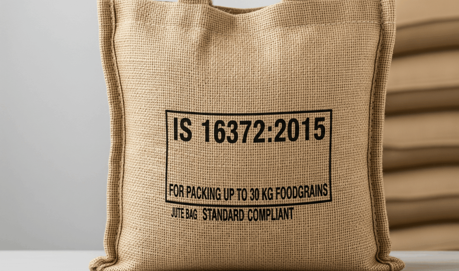 Jute Bags Packing up to 30 kg Foodgrains (IS 16372:2015)