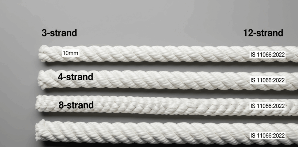 Fibre Ropes – Polyester (3-, 4-, 8- and 12- Strand Ropes)