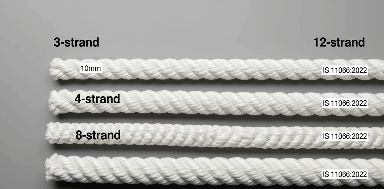 Fibre Ropes – Polyester (3-, 4-, 8- and 12- Strand Ropes)