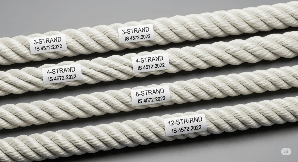 Fibre Ropes – Polyamide (3-, 4-, 8- and 12-Strand Ropes) (IS 4572:2022)