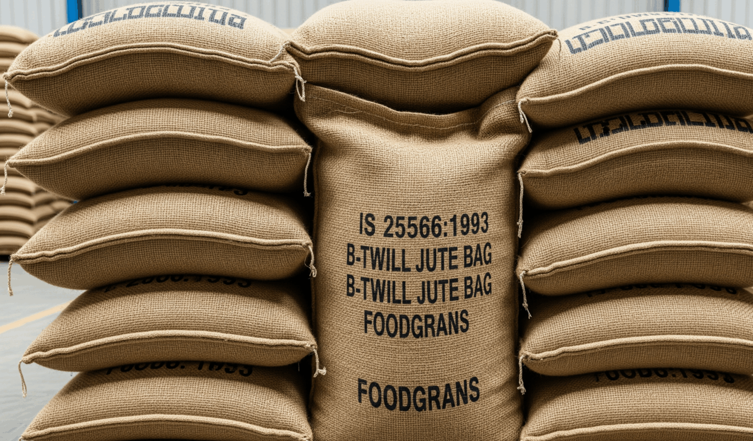B-twill Jute Bags for Packing Foodgrains – IS 2566:1993