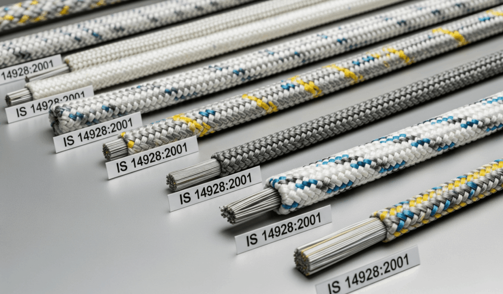 Textiles – Composite Synthetic Fibre Ropes (IS 14928:2001)