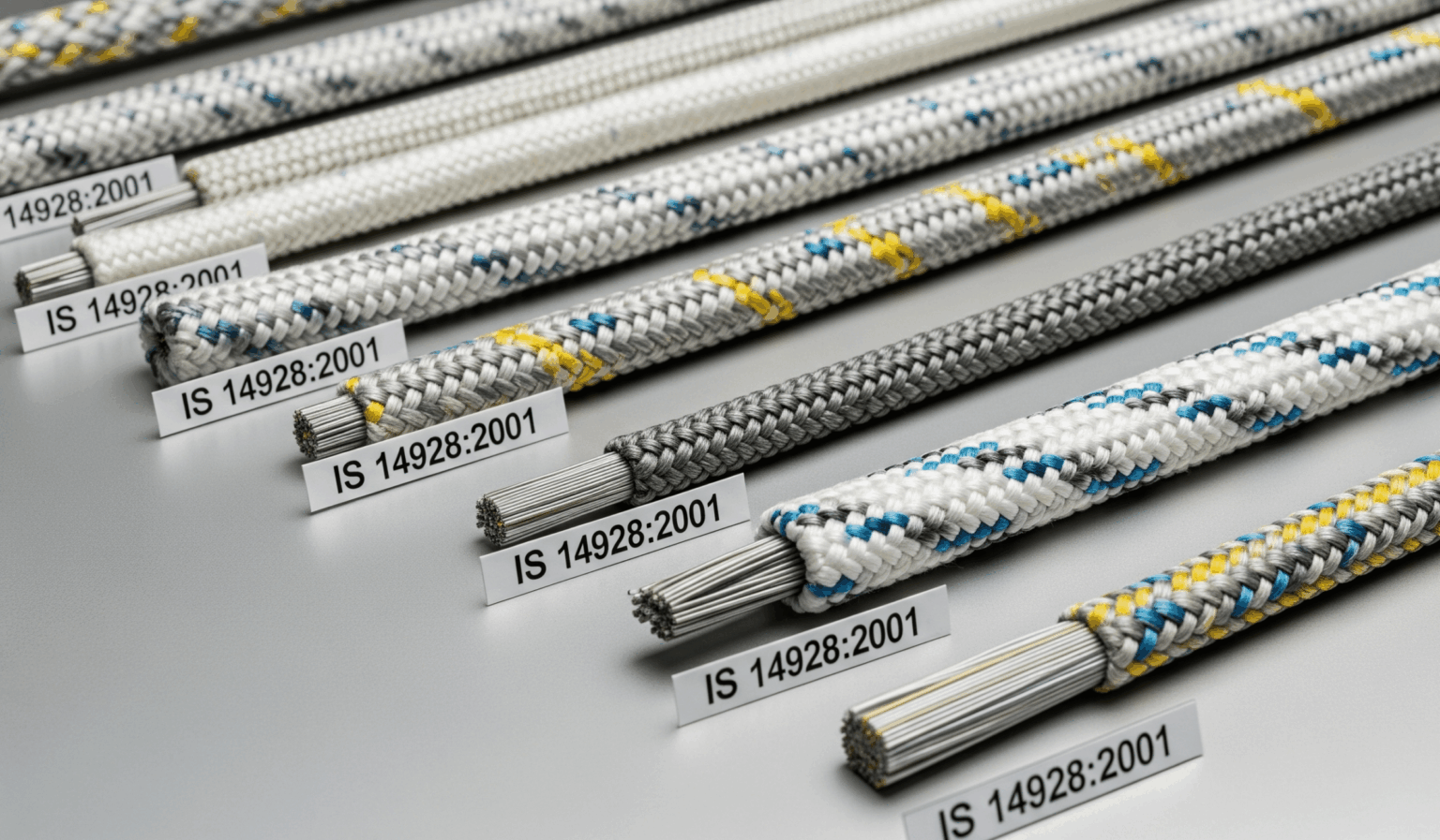Textiles – Composite Synthetic Fibre Ropes (IS 14928:2001)
