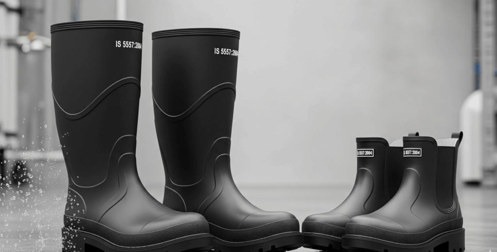 Foot Wear Industrial and Protective Rubber Knee and Ankle Boots