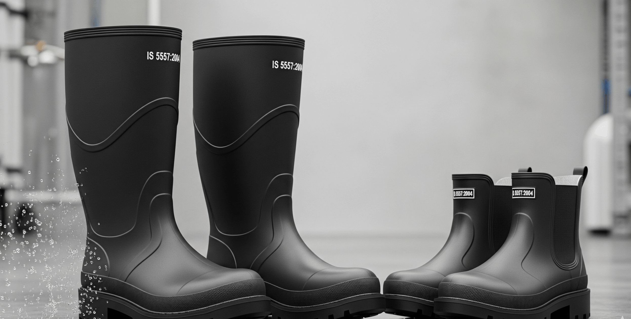 Foot Wear Industrial and Protective Rubber Knee and Ankle Boots