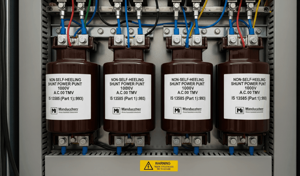 Shunt Power Capacitors of the Non-Self-Healing Type for AC Systems having a Rated Voltage up to and Including 1000 V IS 13585 (Part 1):1993