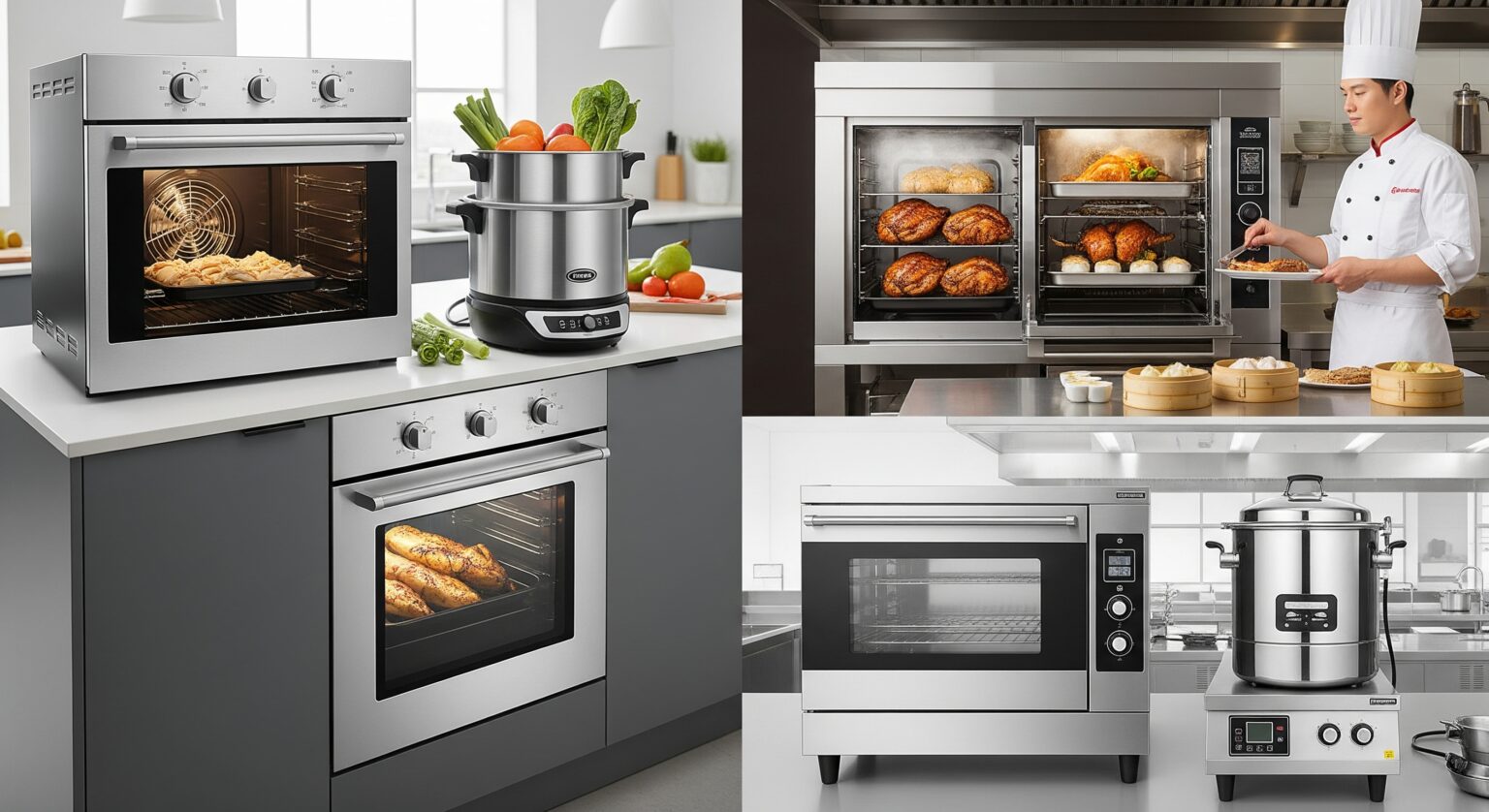 Electric Forced Convection Ovens, Steam Cookers and Steam-Convection Ovens