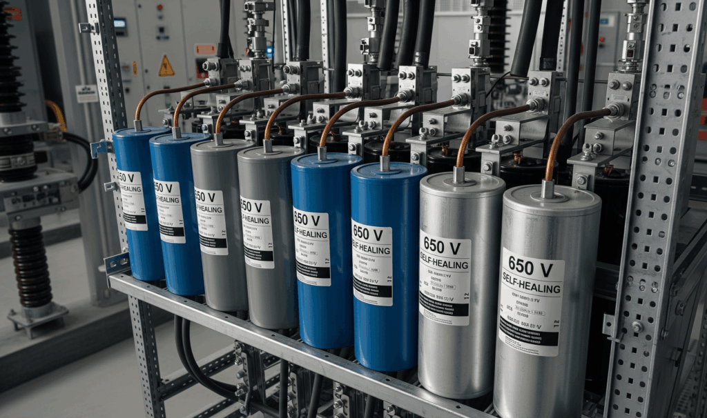 Power Capacitors of Self-Healing Type for A.C. Power Systems (up to 650 V) IS 13340