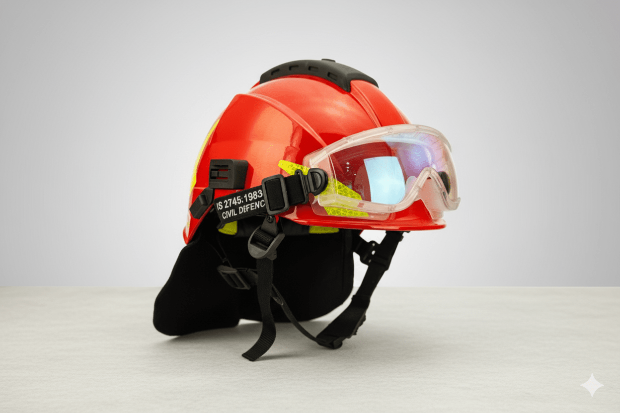 Non-metal helmet for firemen and civil defence personnel – IS 2745:1983