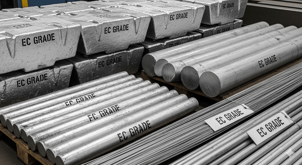 Aluminum Ingots, Billets and Wire Bars (EC GRADE)