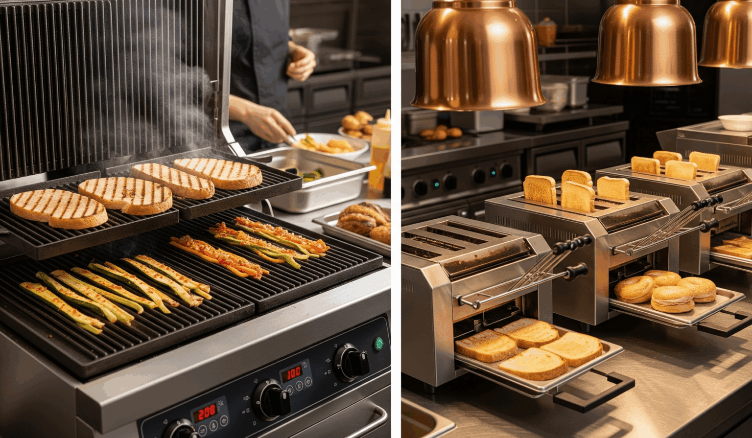 Commercial Electric Grillers and Toasters,