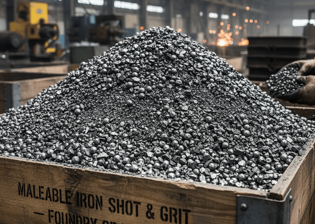 Malleable Iron Shots and Grits for use in Foundries