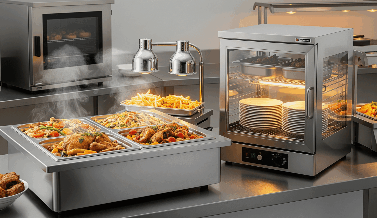 Commercial Electric Appliances for Keeping Food and Crockery Warm