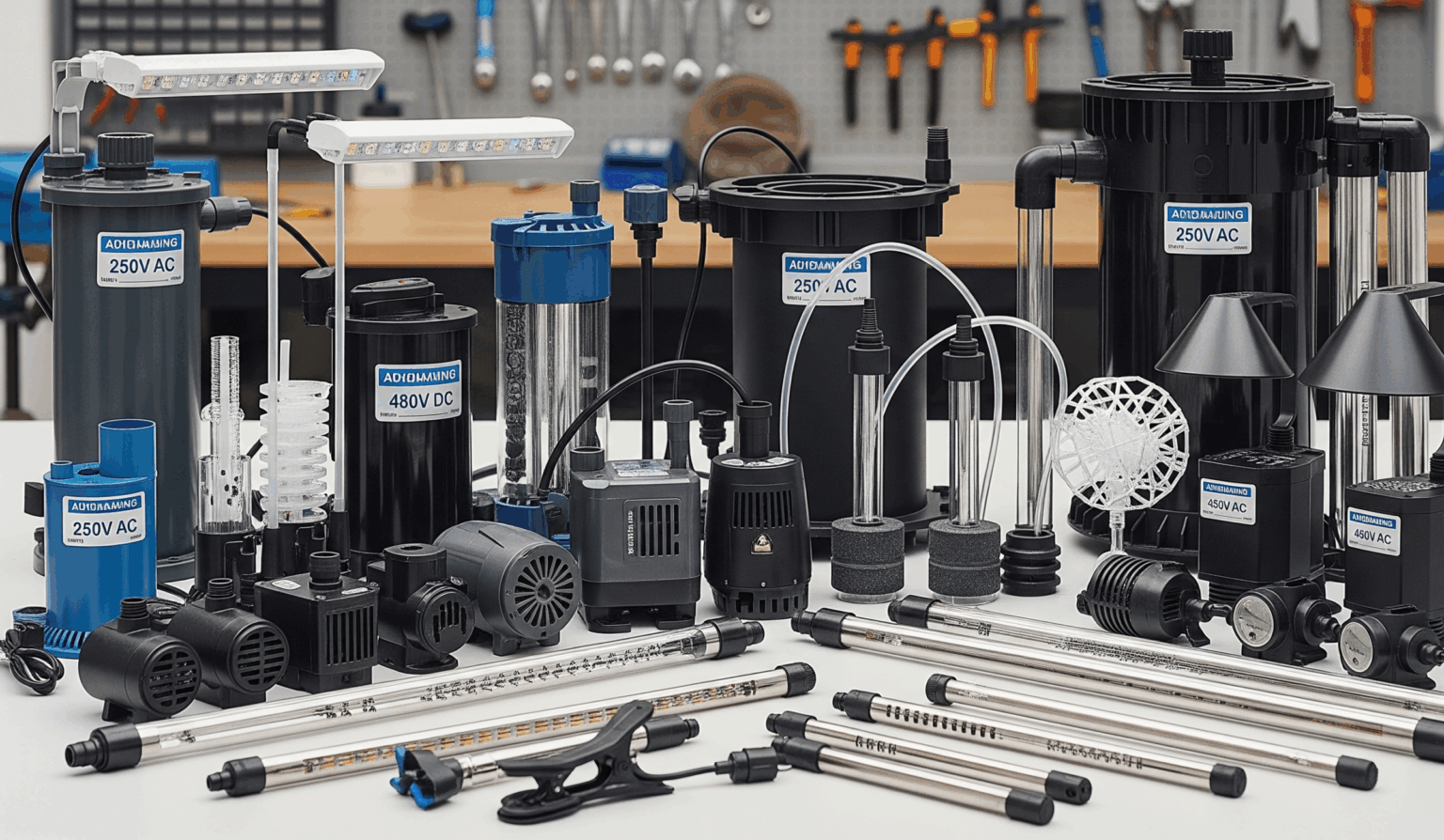 Electrical Appliances for Use with Aquariums and Garden Ponds