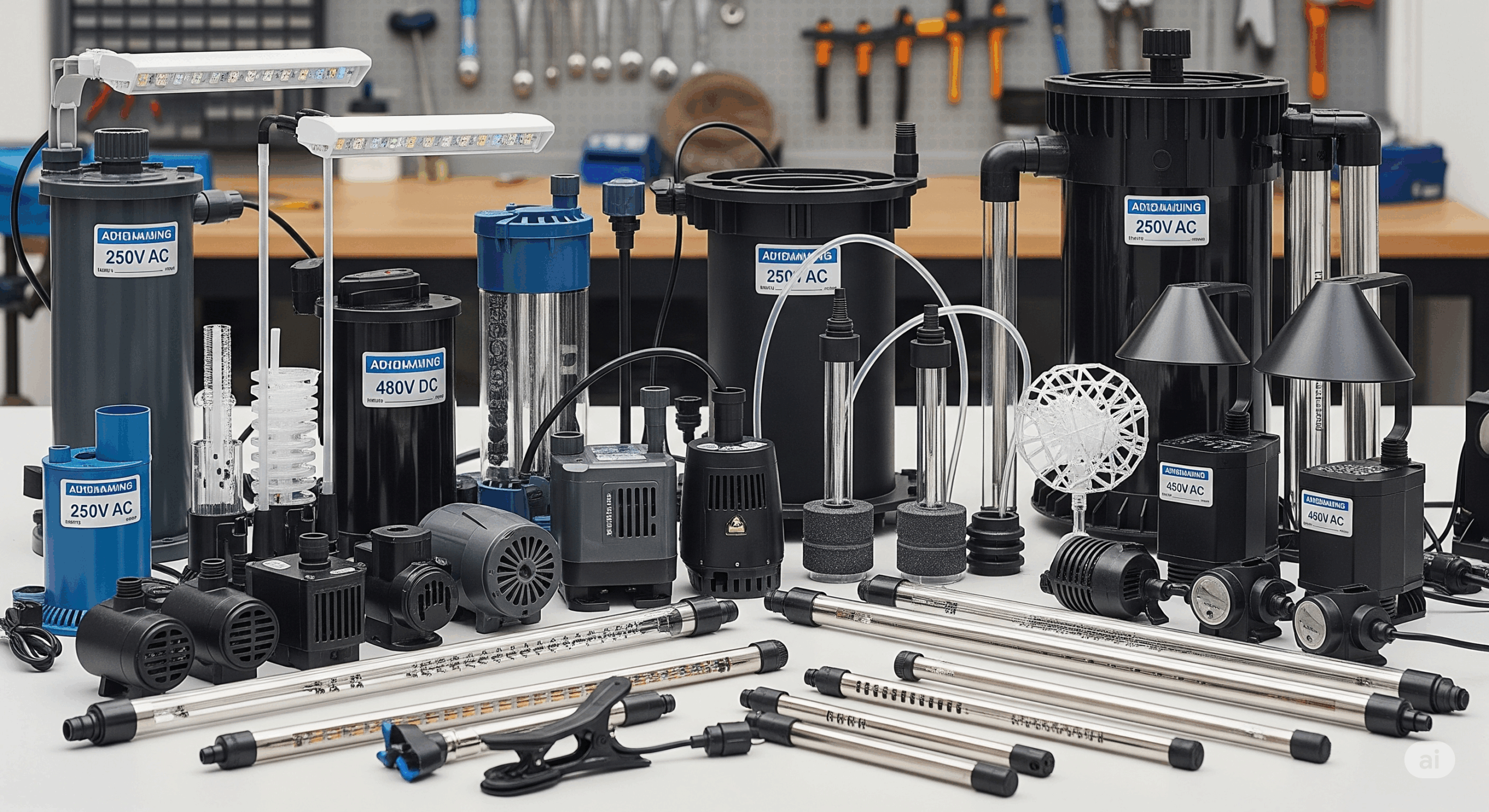 Electrical Appliances for Use with Aquariums and Garden Ponds