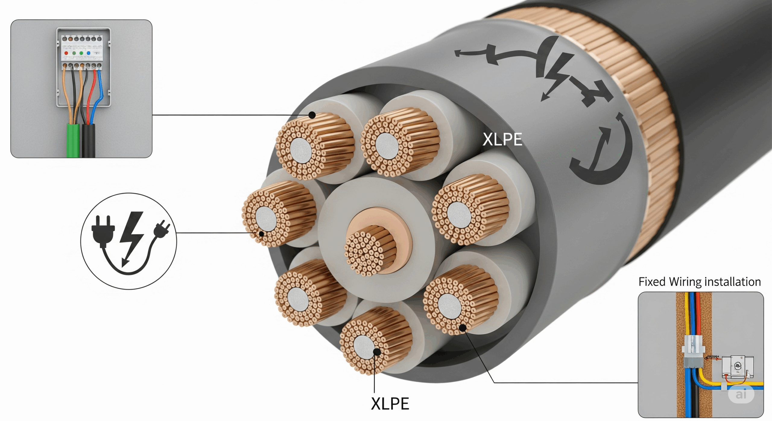 Cross-linked Polyethylene Insulated PVC Sheathed Cables – IS 7098 (Part 1):1988