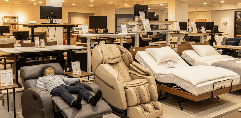 Furniture with Electrically Motorized Parts