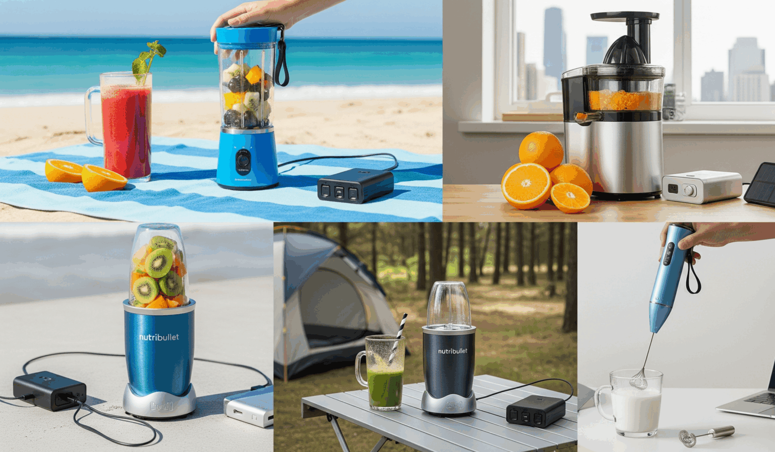 DC Supplied / Battery-Operated Blenders and Juicers