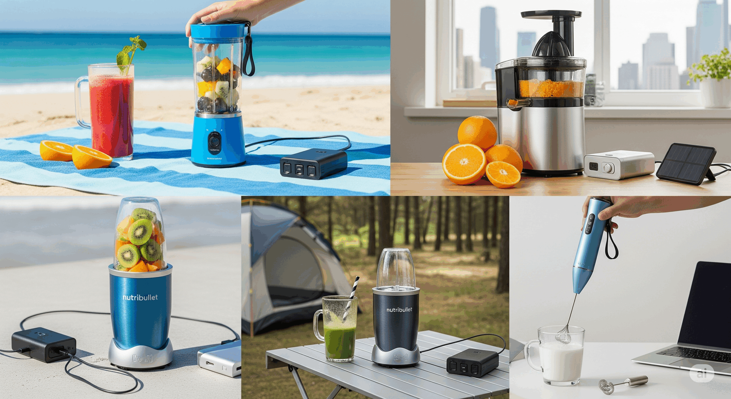 DC Supplied / Battery-Operated Blenders and Juicers