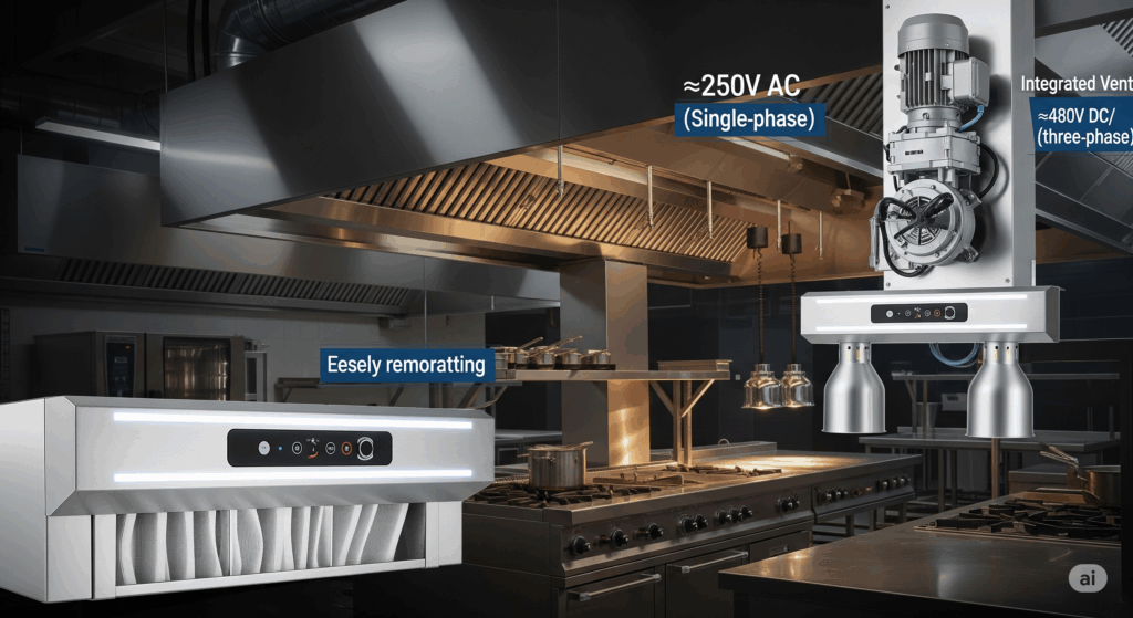 Commercial Electric Hoods