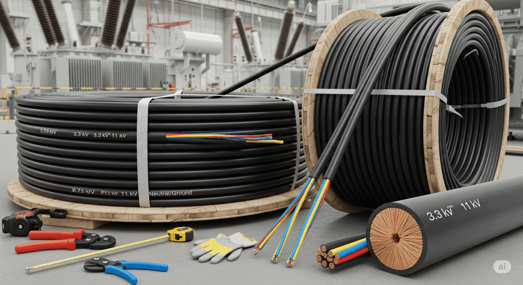 PVC Insulated (Heavy Duty) Electric Cables For Working Voltages from 3.3 kV up to and Including 11 kV