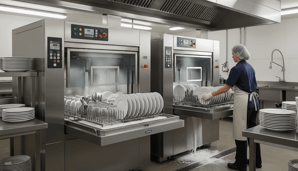 Commercial Electric Dishwashing Machines,