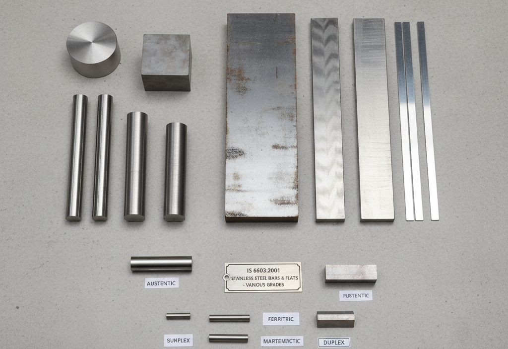 Stainless steel bars and flats specified under IS 6603:2001