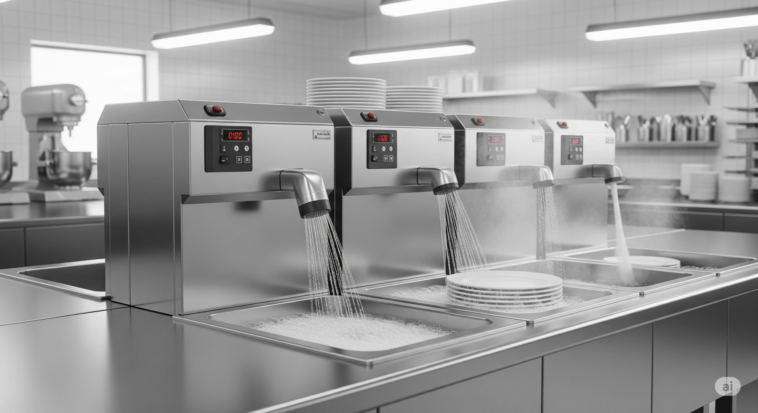 Commercial Electric Rinsing Sinks