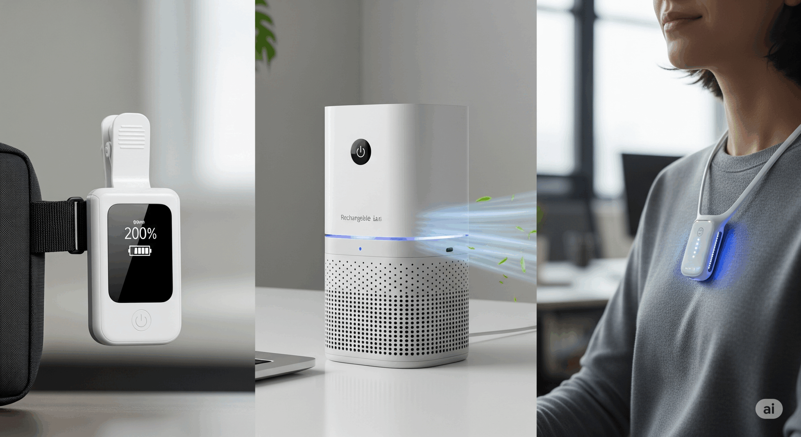 DC Supplied / Battery-Operated Air Purifiers