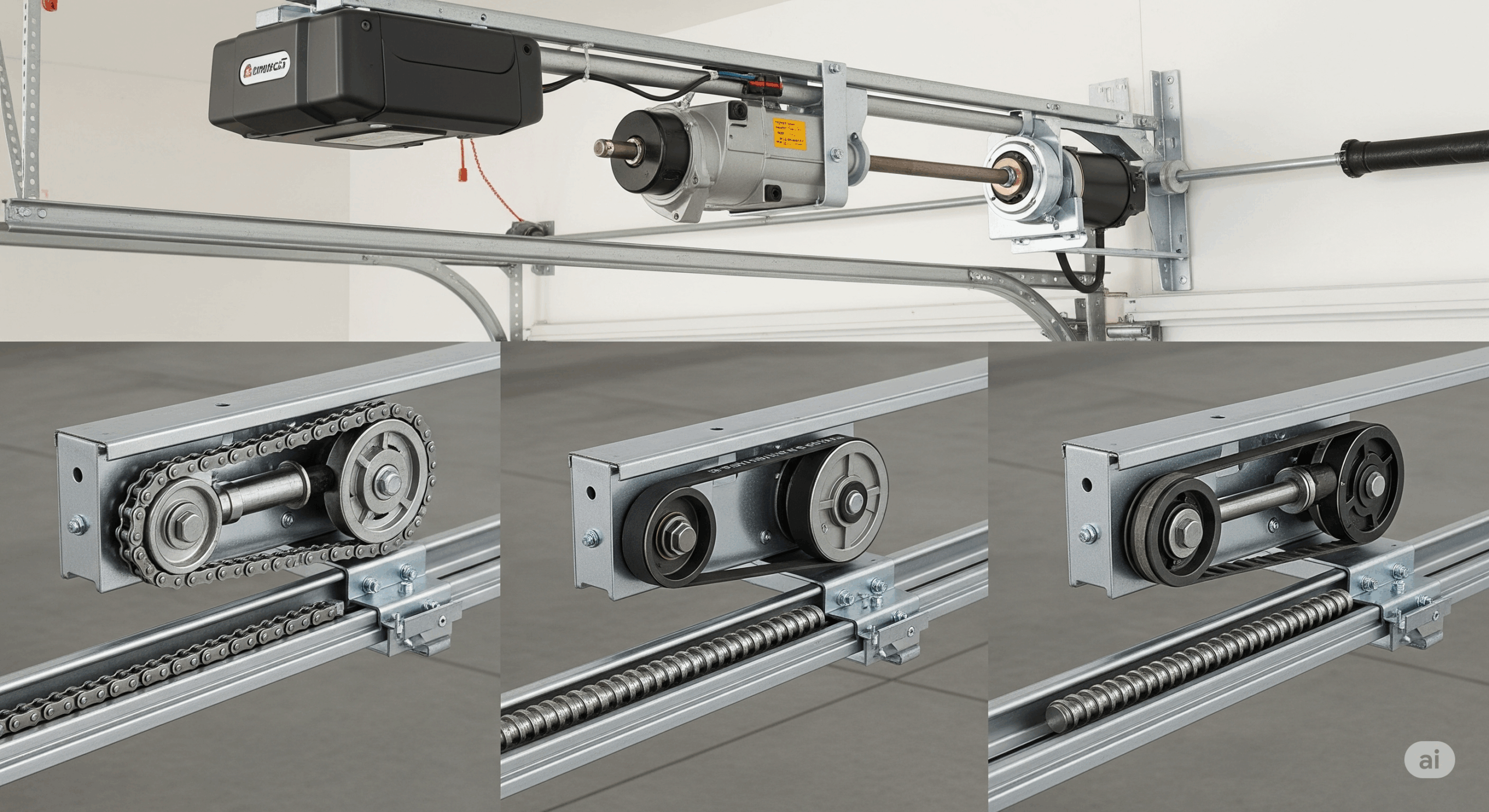 Drives for Vertically Moving Garage Doors for Residential Use