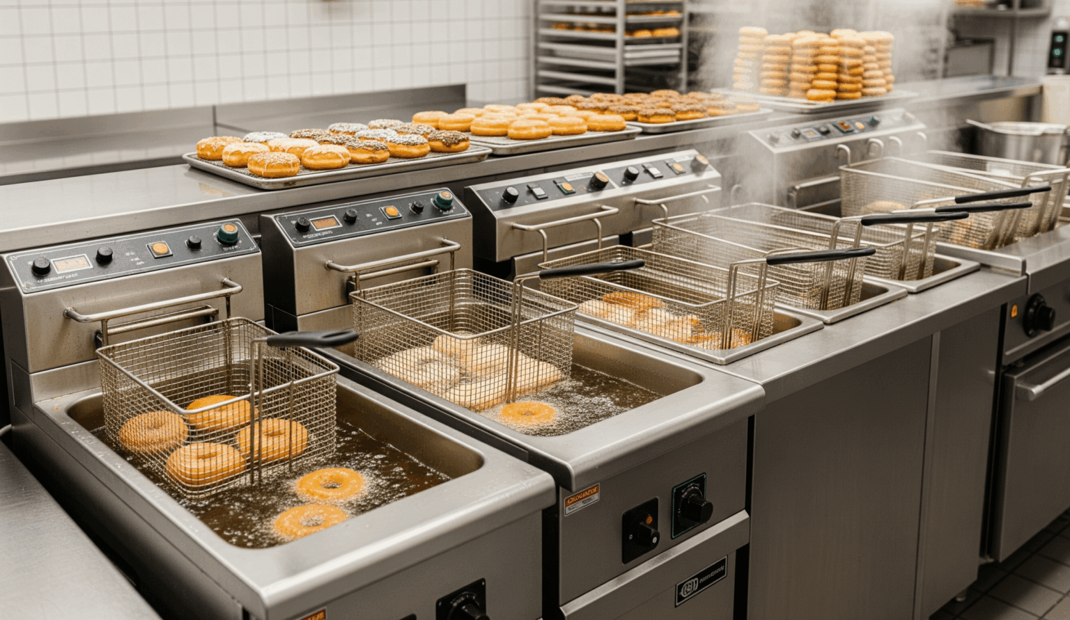 Commercial Electric Doughnut Fryers and Deep Fat Fryers