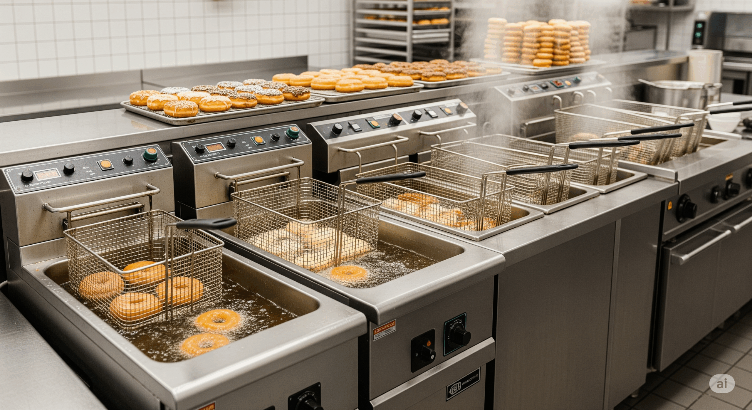 Commercial Electric Doughnut Fryers and Deep Fat Fryers