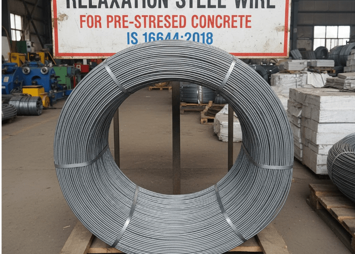 Stress-Relieved, Low Relaxation Steel Wire for Pre-stressed Concrete IS 16644:2018