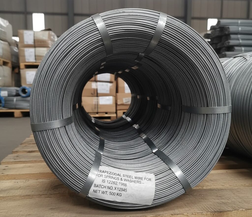 Trapezoidal Steel Wire for Springs Washers – IS 12262:1988