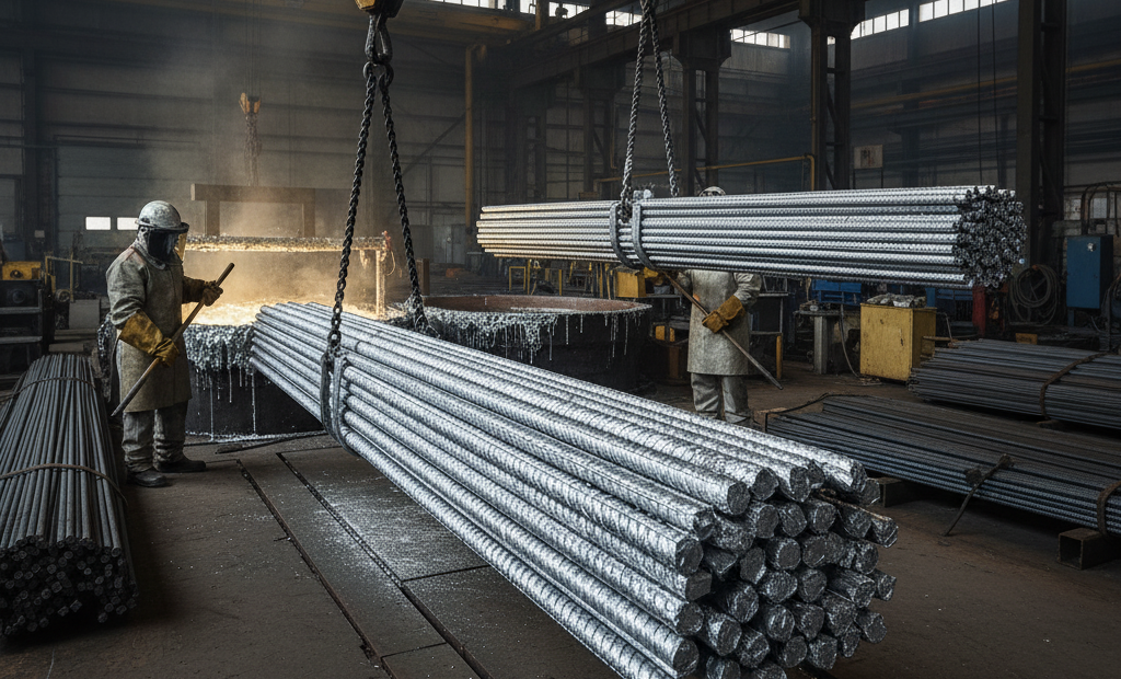 Hot-dip Zinc Coating on Structural Steel Bars for Concrete Reinforcement