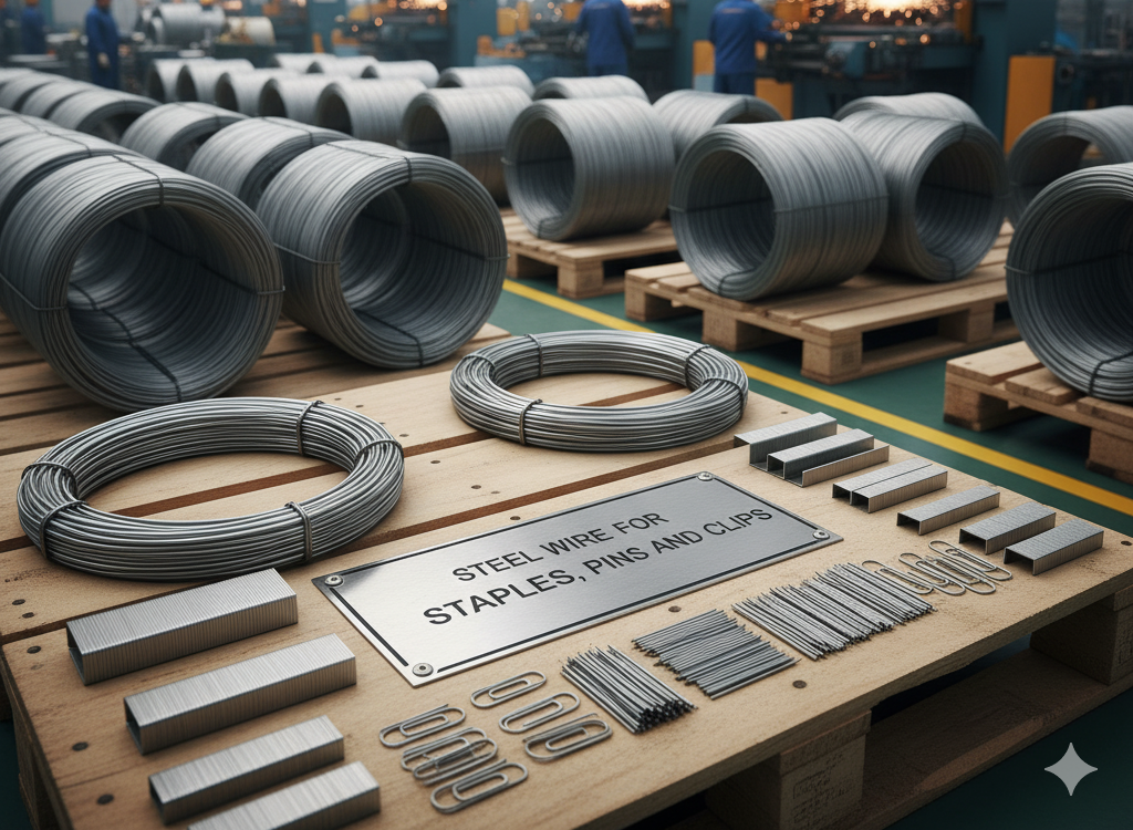 Steel Wire for Staples, Pins and Clips: