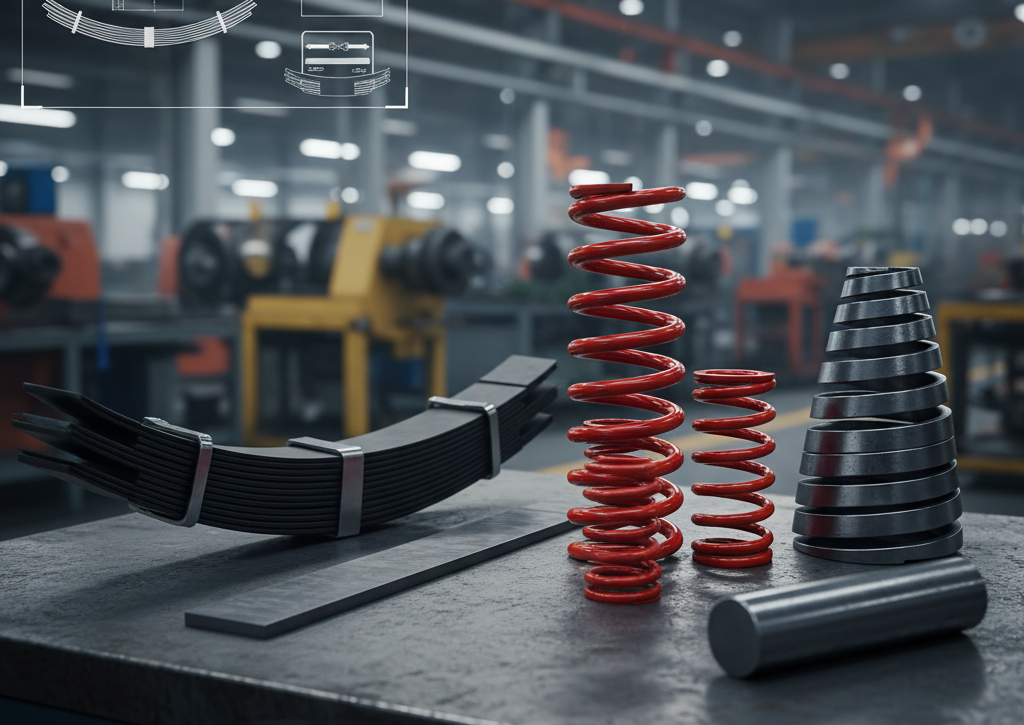 Steel for the Manufacture of Volute, Helical and Laminated Springs for Automotive Suspension