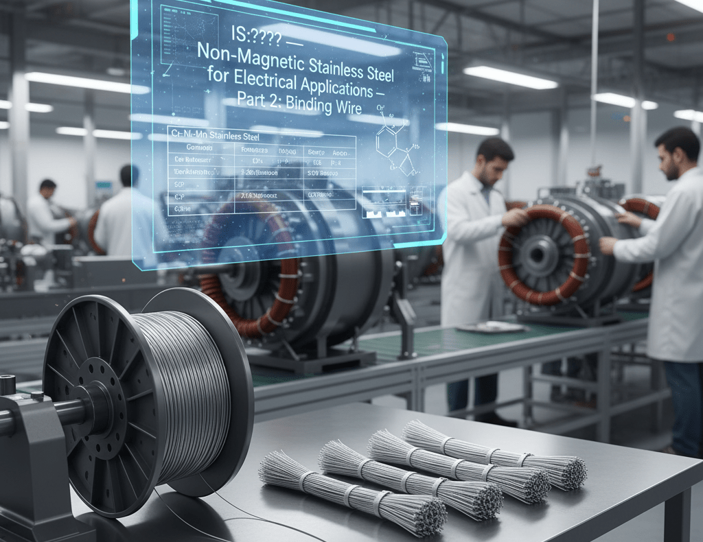 Non-Magnetic Stainless Steel for Electrical Applications (Specific Requirements for Binding Wire)