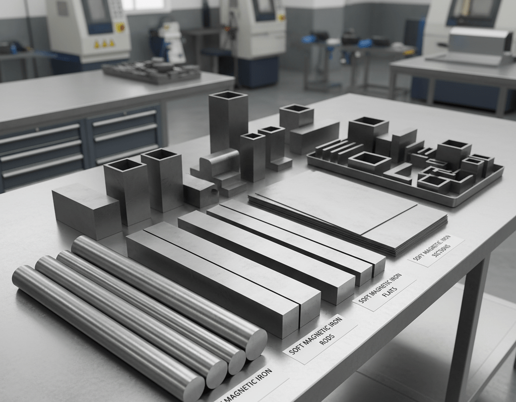 Soft Magnetic Iron Rods, Bars, Flats and Sections – IS 11947:1987