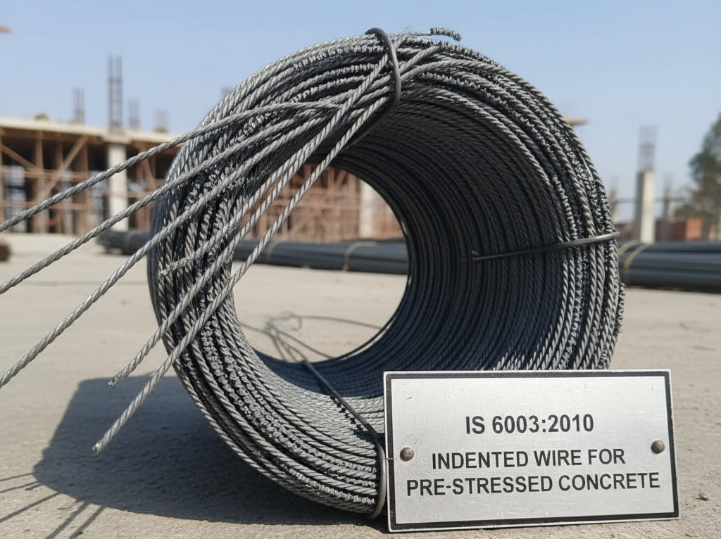 Indented Wire for Pre-stressed Concrete – IS 6003:2010