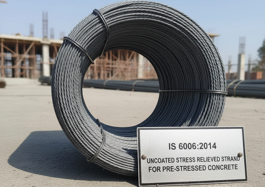 Uncoated Stress Relieved Strand for Pre-stressed Concrete – IS 6006:2014
