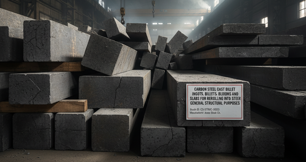 Carbon Steel Cast Billet Ingots, Billets, Blooms and Slabs for Rerolling into Steel for General Structural Purposes