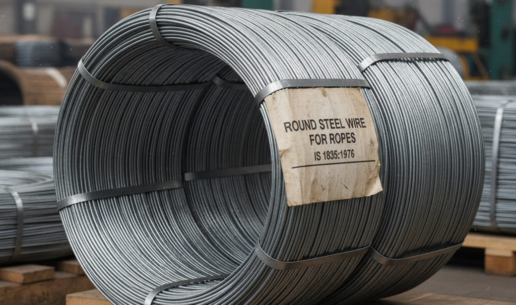 Round Steel Wire for Ropes – IS 1835:1976