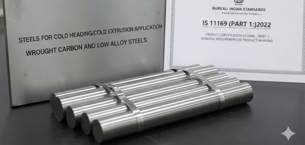 Steels for Cold Heading/Cold Extrusion Application, Part 1: Wrought Carbon and Low Alloy Steels – IS 11169 (Part 1):2022