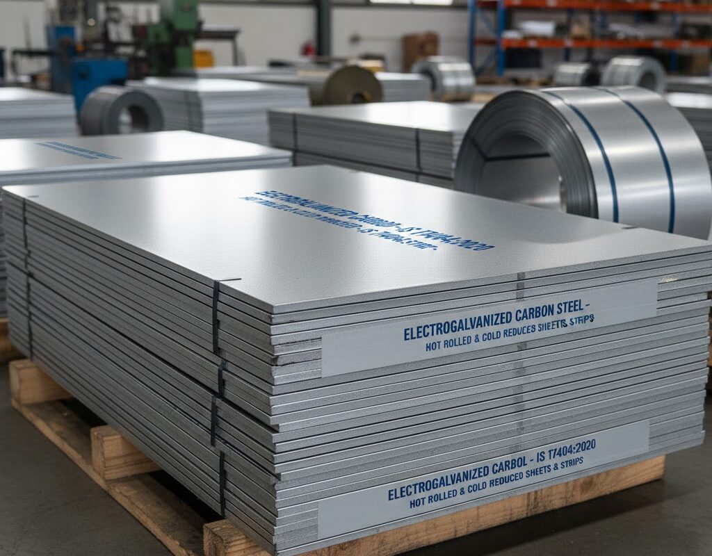 Electrogalvanized Hot Rolled and Cold Reduced Carbon Steel Sheets and Strips - (IS 17404:2020)