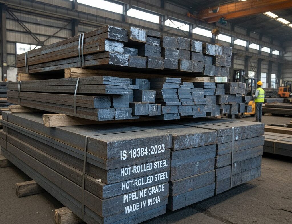 Hot-Rolled Steel Strip, Sheet and Plates for Welded Steel Pipe for Pipeline Transportation Systems – IS 18384:2023