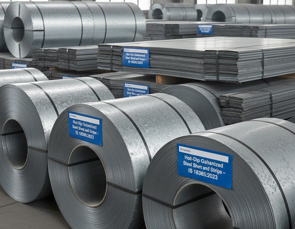 Hot-Dip Galvanized / Galvannealed Steel Sheet and Strips for Automotive Applications IS 18385:2023