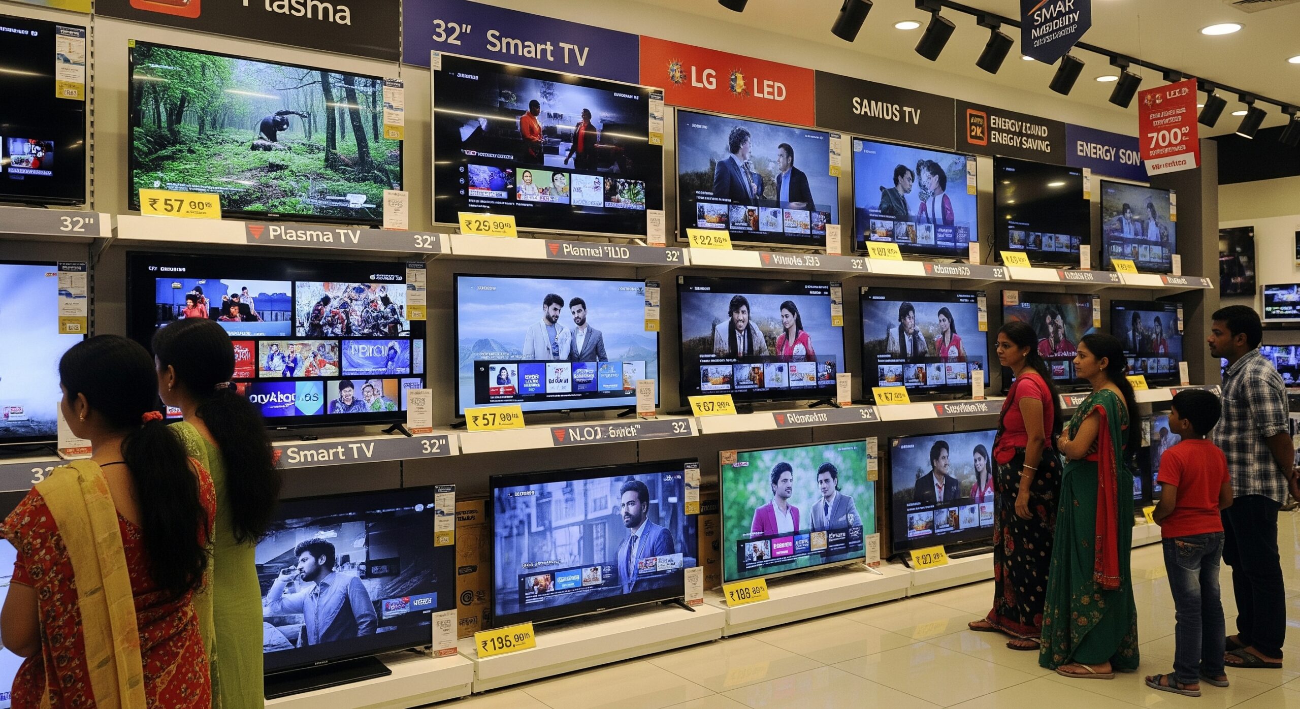 Plasma, LCD, and LED Televisions of screen size 32″ & above